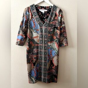 Gretchen Scott Multi Printed Jersey Dress